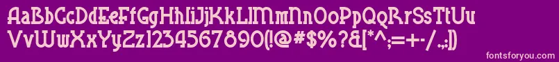 Blue Plate Special Nf Font – Pink Fonts on Purple Background