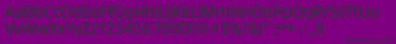 RavennaserialMediumRegular-fontti – mustat fontit violetilla taustalla