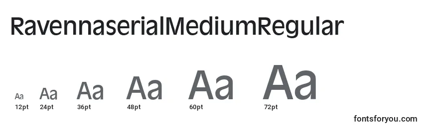 Размеры шрифта RavennaserialMediumRegular