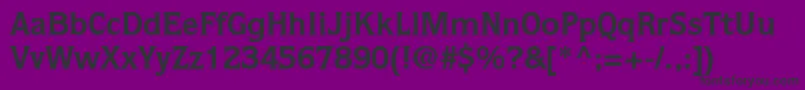 QuorumstdBold Font – Black Fonts on Purple Background