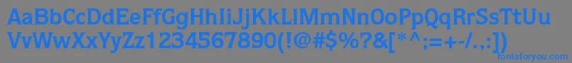 QuorumstdBold Font – Blue Fonts on Gray Background