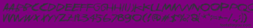 Joskusei Font – Black Fonts on Purple Background