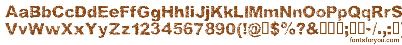 Шрифт SketchmeRegular – коричневые шрифты на белом фоне