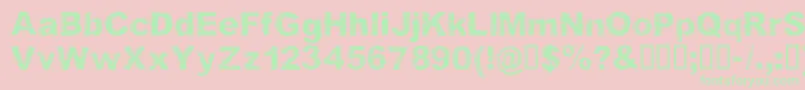 SketchmeRegular Font – Green Fonts on Pink Background