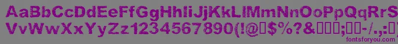 Шрифт SketchmeRegular – фиолетовые шрифты на сером фоне