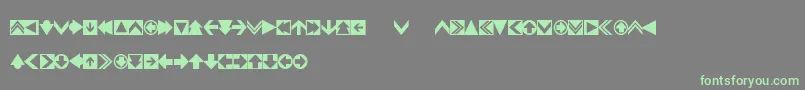 4rrows Font – Green Fonts on Gray Background