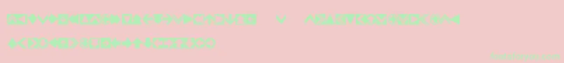 4rrows Font – Green Fonts on Pink Background