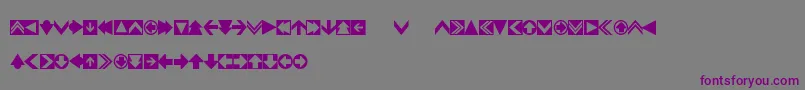 4rrows Font – Purple Fonts on Gray Background