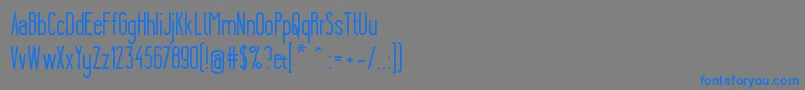 YgraineSolid Font – Blue Fonts on Gray Background