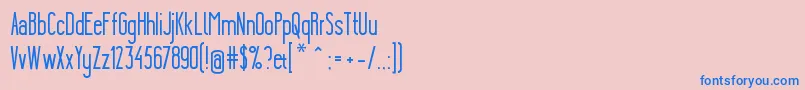 fuente YgraineSolid – Fuentes Azules Sobre Fondo Rosa