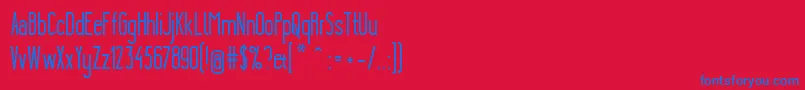 YgraineSolid Font – Blue Fonts on Red Background