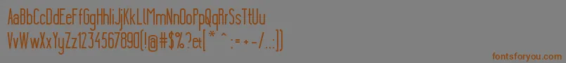 YgraineSolid Font – Brown Fonts on Gray Background