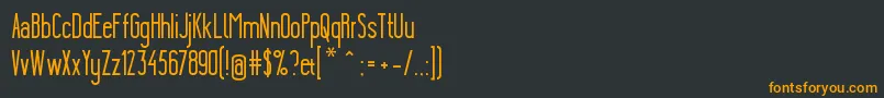 YgraineSolid Font – Orange Fonts on Black Background
