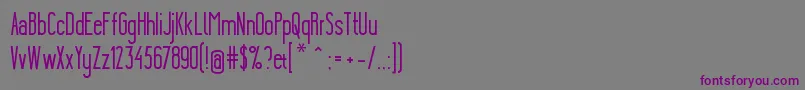 YgraineSolid Font – Purple Fonts on Gray Background