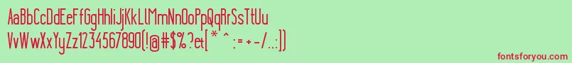 YgraineSolid Font – Red Fonts on Green Background