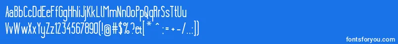 YgraineSolid Font – White Fonts on Blue Background