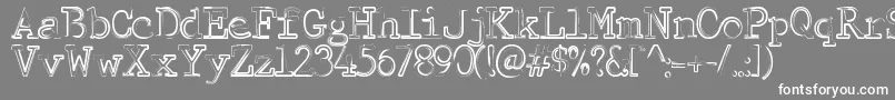 MistyMorning Font – White Fonts on Gray Background