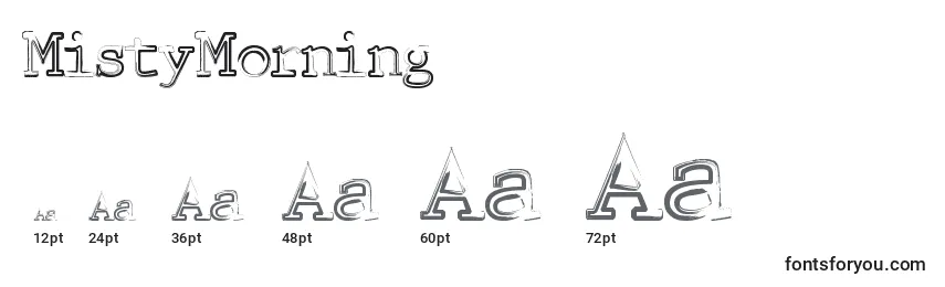 MistyMorning Font Sizes