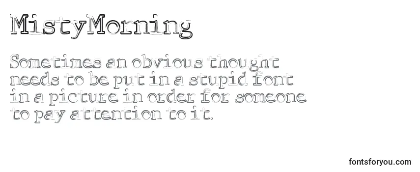 MistyMorning Font