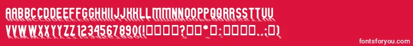 GmExpShadow Font – White Fonts on Red Background