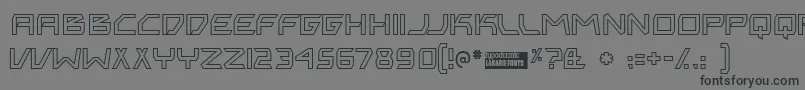 Bitingou Font – Black Fonts on Gray Background