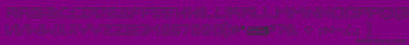 フォントBitingou – 紫の背景に黒い文字