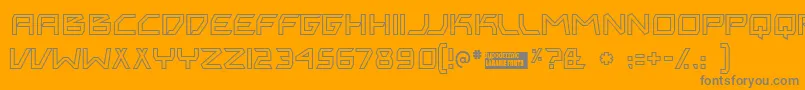 Bitingou Font – Gray Fonts on Orange Background