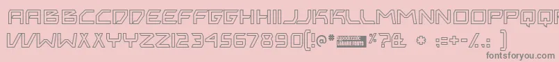 Bitingou Font – Gray Fonts on Pink Background