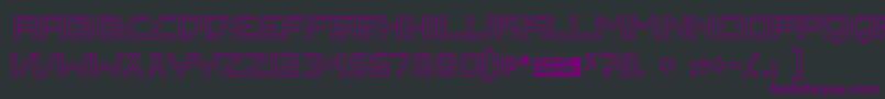 Bitingou Font – Purple Fonts on Black Background