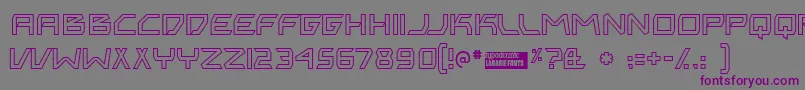 Bitingou Font – Purple Fonts on Gray Background