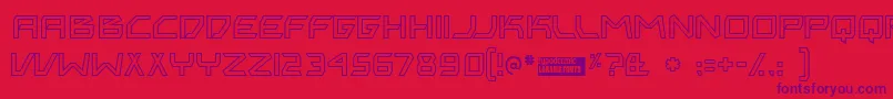 Bitingou Font – Purple Fonts on Red Background