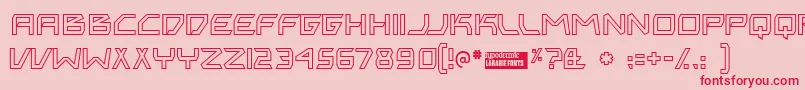 Bitingou Font – Red Fonts on Pink Background