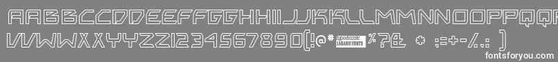 Bitingou Font – White Fonts on Gray Background