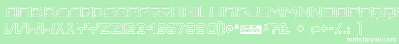 Bitingou Font – White Fonts on Green Background