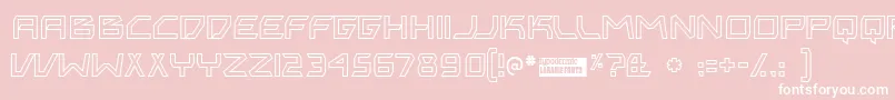 Bitingou Font – White Fonts on Pink Background