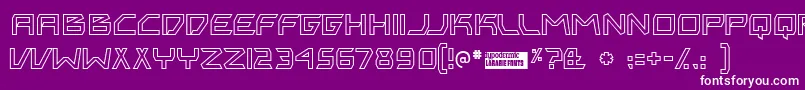 Bitingou Font – White Fonts on Purple Background