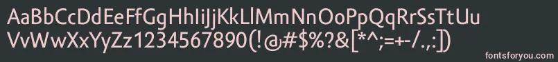 Шрифт AmorSansTextPro – розовые шрифты на чёрном фоне