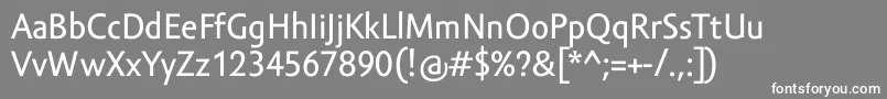 Шрифт AmorSansTextPro – белые шрифты на сером фоне