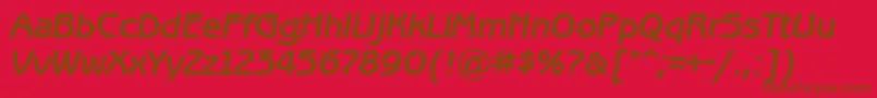 Bng66C Font – Brown Fonts on Red Background