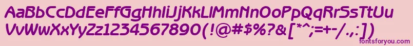 Bng66C Font – Purple Fonts on Pink Background