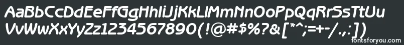 Bng66C Font – White Fonts on Black Background
