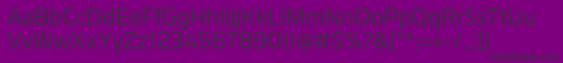 KuroRegular Font – Black Fonts on Purple Background