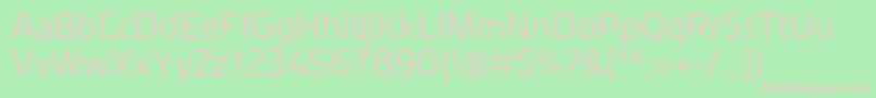 KuroRegular Font – Pink Fonts on Green Background