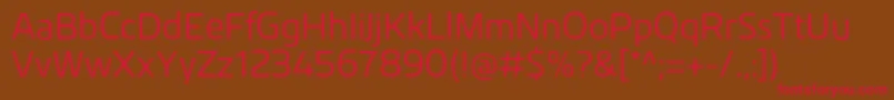 KuroRegular Font – Red Fonts on Brown Background