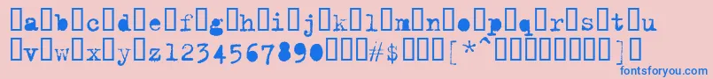Trixieextra Font – Blue Fonts on Pink Background