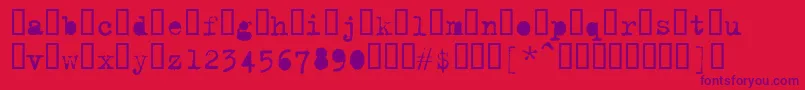 Trixieextra Font – Purple Fonts on Red Background