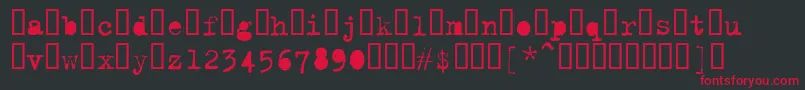 Trixieextra Font – Red Fonts on Black Background