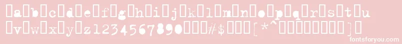 Trixieextra Font – White Fonts on Pink Background