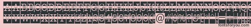 AOldtypercmdcwstr Font – Black Fonts on Pink Background