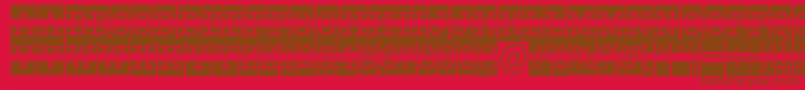 AOldtypercmdcwstr Font – Brown Fonts on Red Background